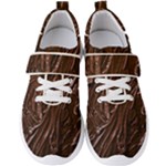 Chocolate Texture, Dark Chocolate Background Men s Velcro Strap Shoes