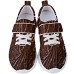 Chocolate Texture, Dark Chocolate Background Women s Velcro Strap Shoes