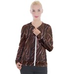 Chocolate Texture, Dark Chocolate Background Casual Zip Up Jacket