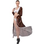 Chocolate Texture, Dark Chocolate Background Maxi Chiffon Beach Wrap