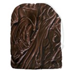 Chocolate Texture, Dark Chocolate Background Drawstring Pouch (3XL)