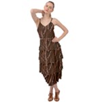 Chocolate Texture, Dark Chocolate Background Layered Bottom Dress