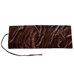 Chocolate Texture, Dark Chocolate Background Roll Up Canvas Pencil Holder (S) from ArtsNow.com