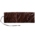 Chocolate Texture, Dark Chocolate Background Roll Up Canvas Pencil Holder (M)