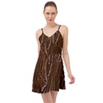 Chocolate Texture, Dark Chocolate Background Summer Time Chiffon Dress