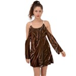 Chocolate Texture, Dark Chocolate Background Boho Dress