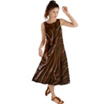 Chocolate Texture, Dark Chocolate Background Summer Maxi Dress