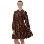 Chocolate Texture, Dark Chocolate Background All Frills Dress