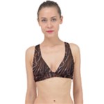 Chocolate Texture, Dark Chocolate Background Classic Banded Bikini Top