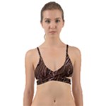 Chocolate Texture, Dark Chocolate Background Wrap Around Bikini Top