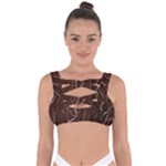 Chocolate Texture, Dark Chocolate Background Bandaged Up Bikini Top