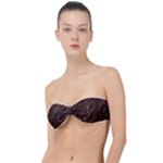 Chocolate Texture, Dark Chocolate Background Classic Bandeau Bikini Top 