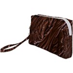 Chocolate Texture, Dark Chocolate Background Wristlet Pouch Bag (Small)