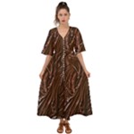 Chocolate Texture, Dark Chocolate Background Kimono Sleeve Boho Dress