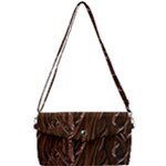 Chocolate Texture, Dark Chocolate Background Removable Strap Clutch Bag