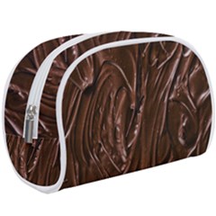 Chocolate Texture, Dark Chocolate Background Make Up Case (Large) from ArtsNow.com