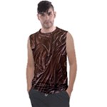 Chocolate Texture, Dark Chocolate Background Men s Regular Tank Top