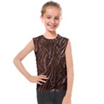 Chocolate Texture, Dark Chocolate Background Kids  Mesh Tank Top