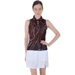 Chocolate Texture, Dark Chocolate Background Women s Sleeveless Polo T-Shirt