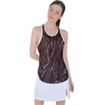 Chocolate Texture, Dark Chocolate Background Racer Back Mesh Tank Top