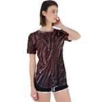 Chocolate Texture, Dark Chocolate Background Perpetual Short Sleeve T-Shirt