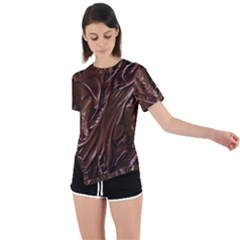 Asymmetrical Short Sleeve Sports T-Shirt 