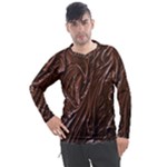 Chocolate Texture, Dark Chocolate Background Men s Pique Long Sleeve T-Shirt