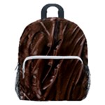 Chocolate Texture, Dark Chocolate Background Kids  Age 5-10 Lightweight School Backpack with Side Pockets