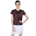 Chocolate Texture, Dark Chocolate Background Women s Sports Top