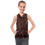 Chocolate Texture, Dark Chocolate Background Kids  Sleeveless Hoodie