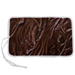 Chocolate Texture, Dark Chocolate Background Pen Storage Case (S)