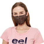 Chocolate Texture, Dark Chocolate Background Crease Cloth Face Mask (Adult)