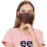 Chocolate Texture, Dark Chocolate Background Fitted Cloth Face Mask (Adult)