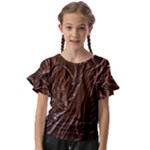 Chocolate Texture, Dark Chocolate Background Kids  Cut Out Flutter Sleeves