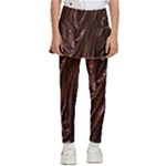 Chocolate Texture, Dark Chocolate Background Kids  Skirted Pants