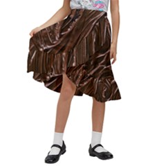 Kids  Ruffle Flared Wrap Midi Skirt 