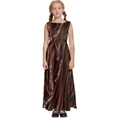 Kids  Satin Sleeveless Maxi Dress 