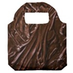 Chocolate Texture, Dark Chocolate Background Premium Foldable Grocery Recycle Bag