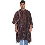 Chocolate Texture, Dark Chocolate Background Men s Hooded Rain Ponchos