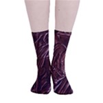 Chocolate Texture, Dark Chocolate Background Smooth Crew Length Tube Socks