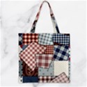 Zipper Grocery Tote Bag 