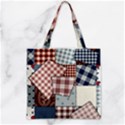 Zipper Grocery Tote Bag 