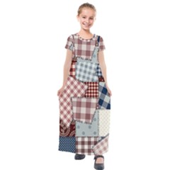 Kids  Short Sleeve Maxi Dress 