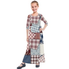 Kids  Quarter Sleeve Maxi Dress 