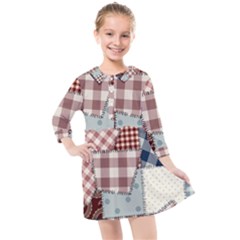 Kids  Quarter Sleeve Shirt Dress 