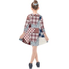 Kids  Quarter Sleeve Shirt Dress 