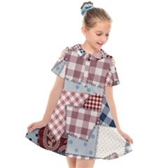 Kids  Short Sleeve Shirt Dress 