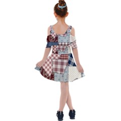 Kids  Shoulder Cutout Chiffon Dress 