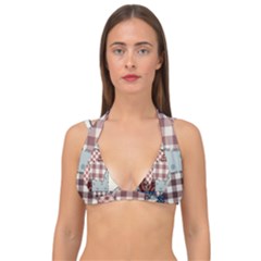 Double Strap Halter Bikini Top 