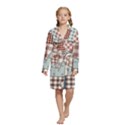 Kids  Long Sleeve Velvet Lounge Robe 